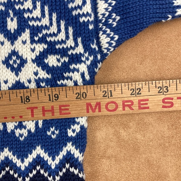 Dale of Norway Blue and White Snowflake Sweater Men’s XS - Picture 6 of 8